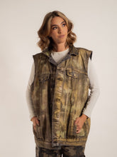 Chaleco oversized pintado