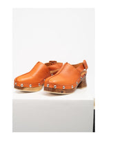 zuecos punta cuadrada