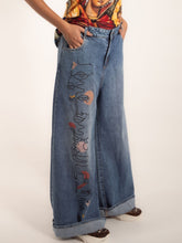 Jean estampado Bota recta