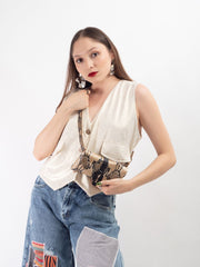 Riñonera cuero liso