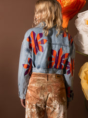 Chaqueta Corta pintada petalos