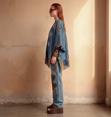 Kimono Bordado en denim