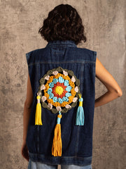 chaleco detalle crochet