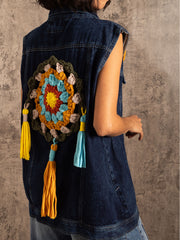 chaleco detalle crochet