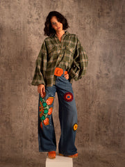 jean pintado + crochet