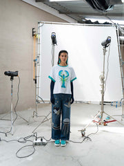 Jean coral Patchwork