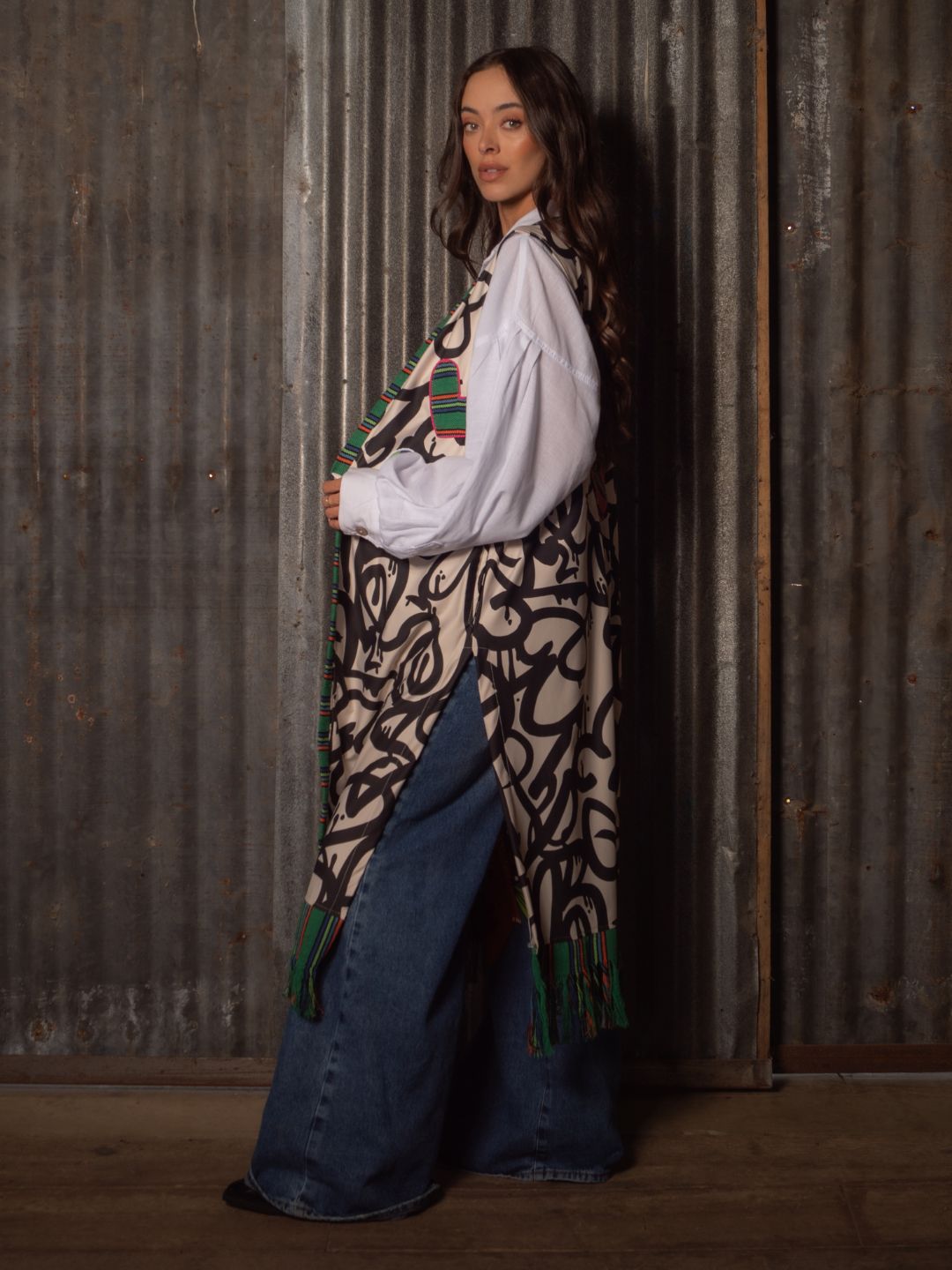 Kimono sin mangas Patchwork