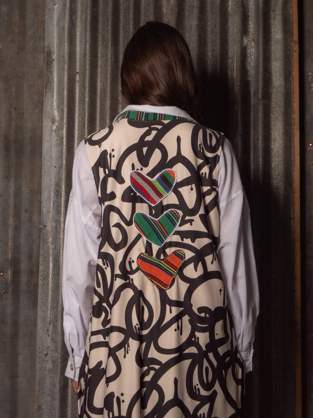 Kimono sin mangas Patchwork