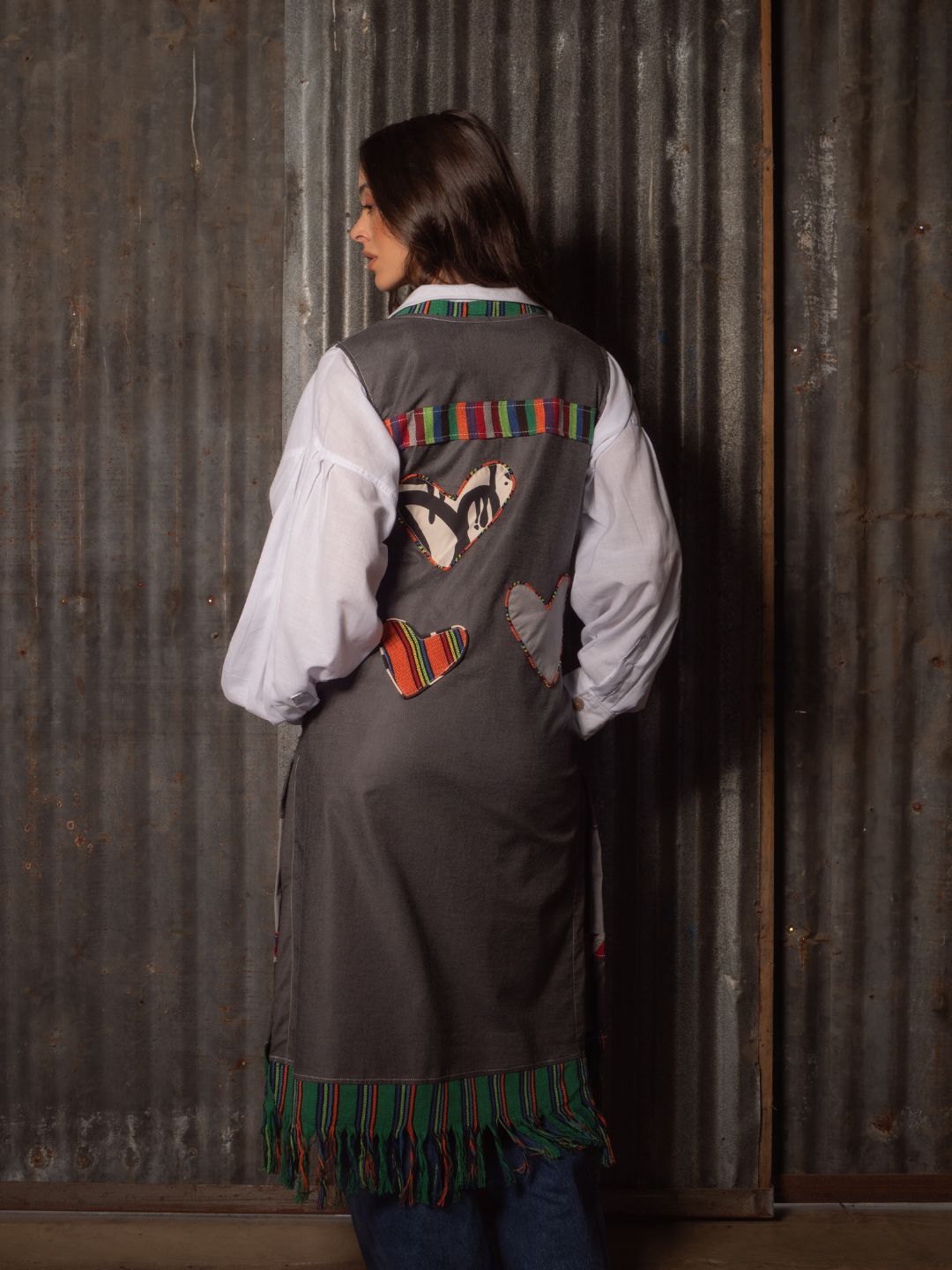 Kimono sin mangas Patchwork