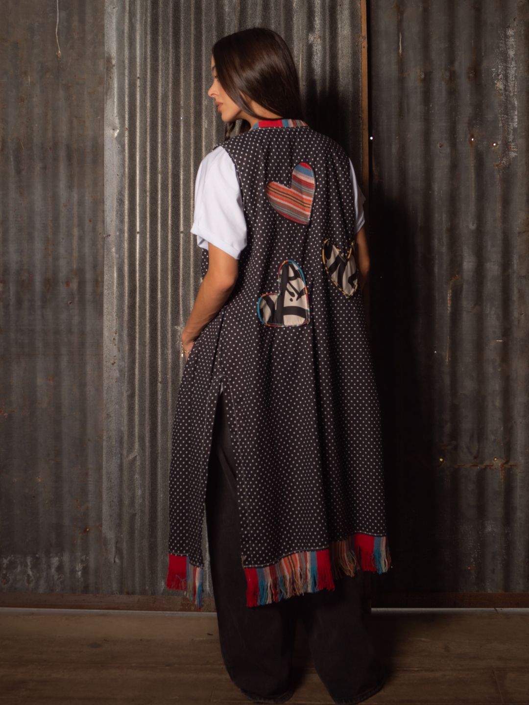 Kimono sin mangas Patchwork