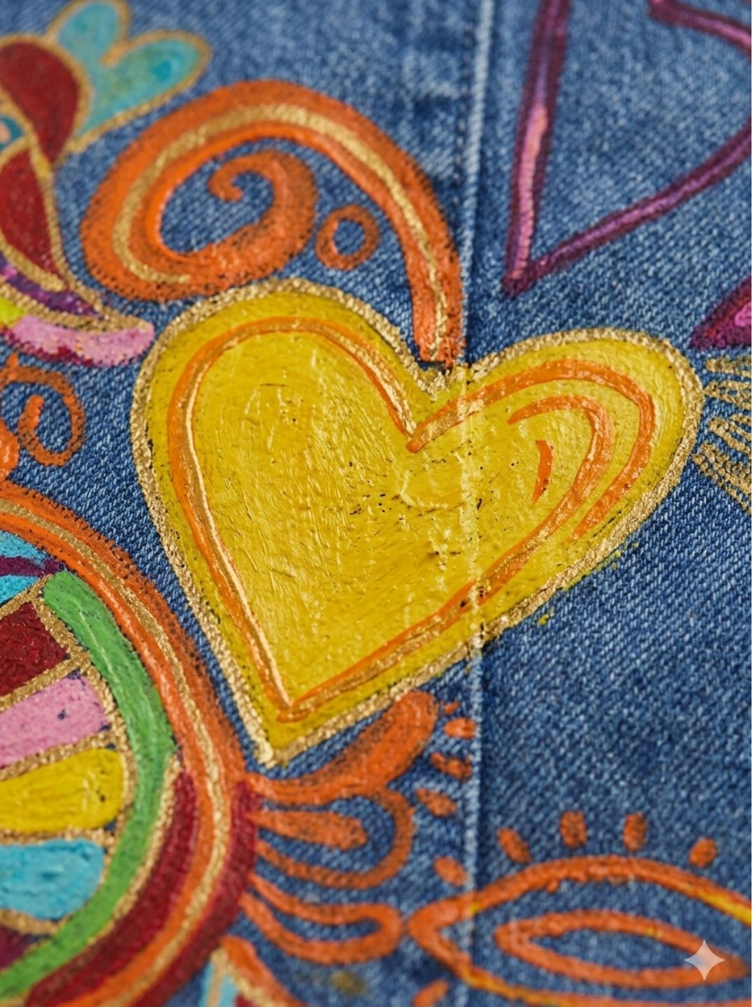 Jeans Coralma Pintado a mano