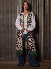 Kimono sin mangas Patchwork