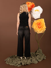 Jean bordado Flowers