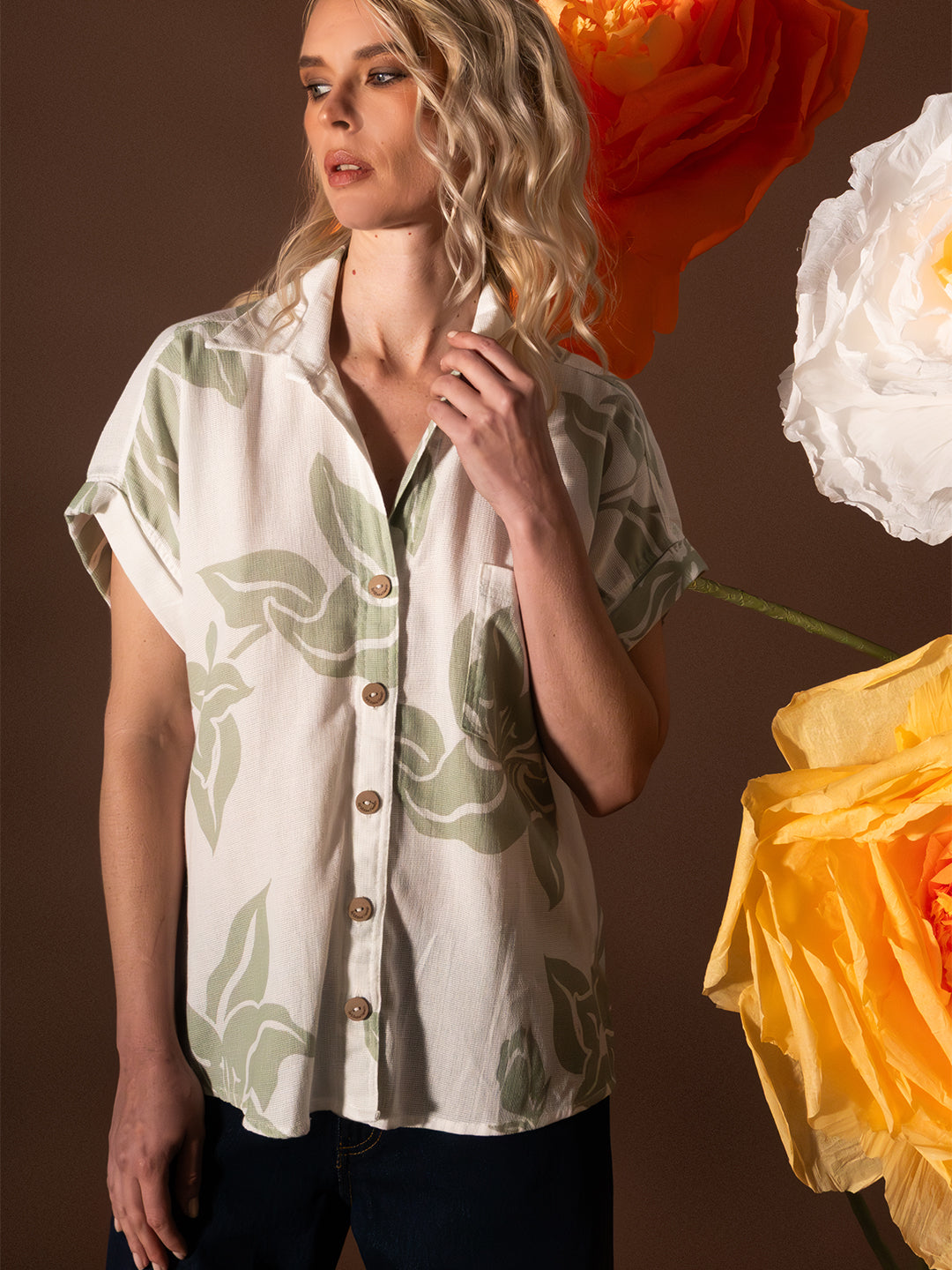 Blusa manga corta Calma