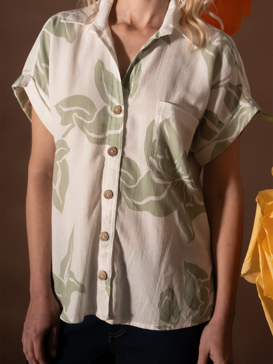 Blusa manga corta Calma