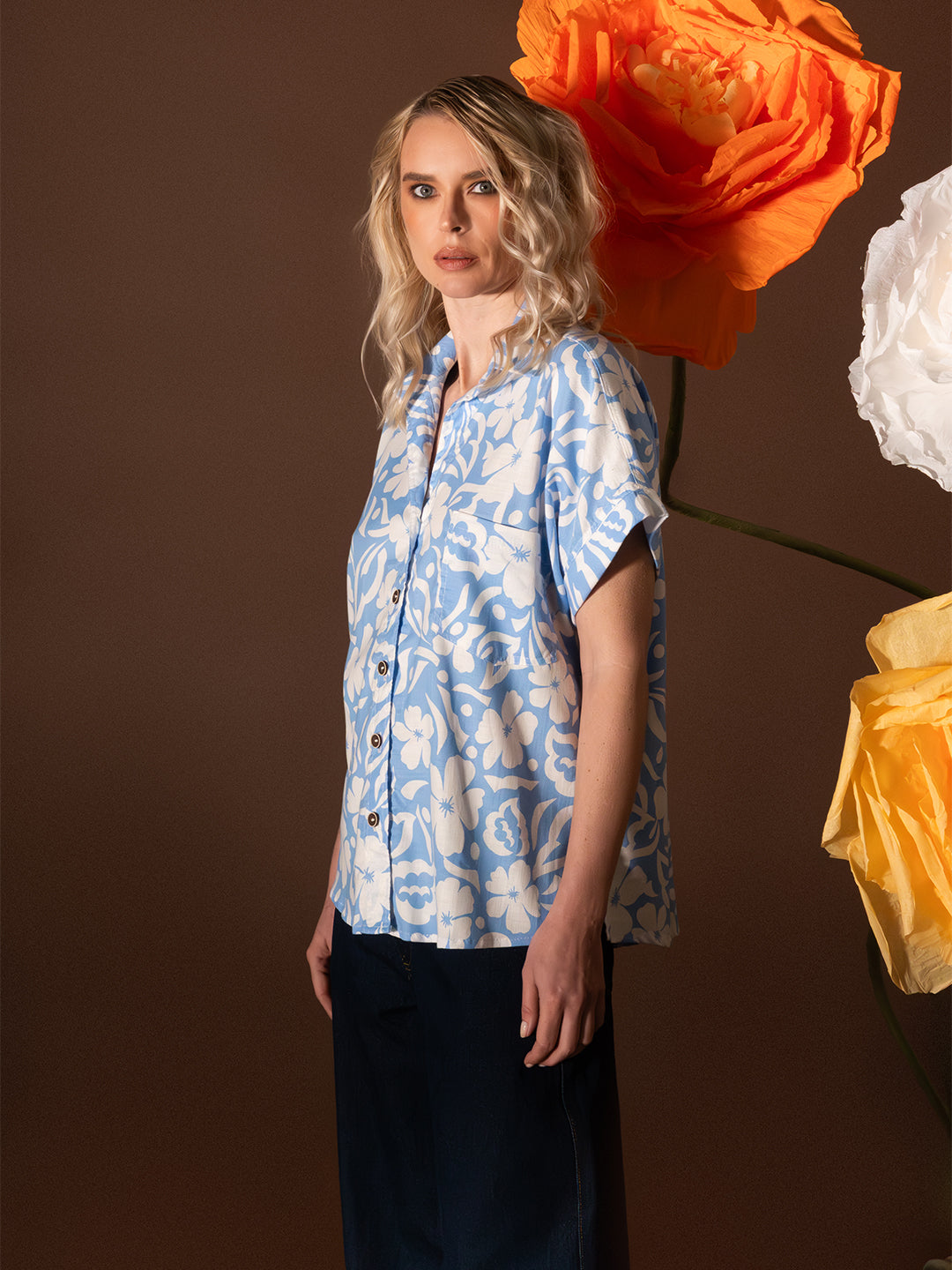 Blusa manga corta Calma