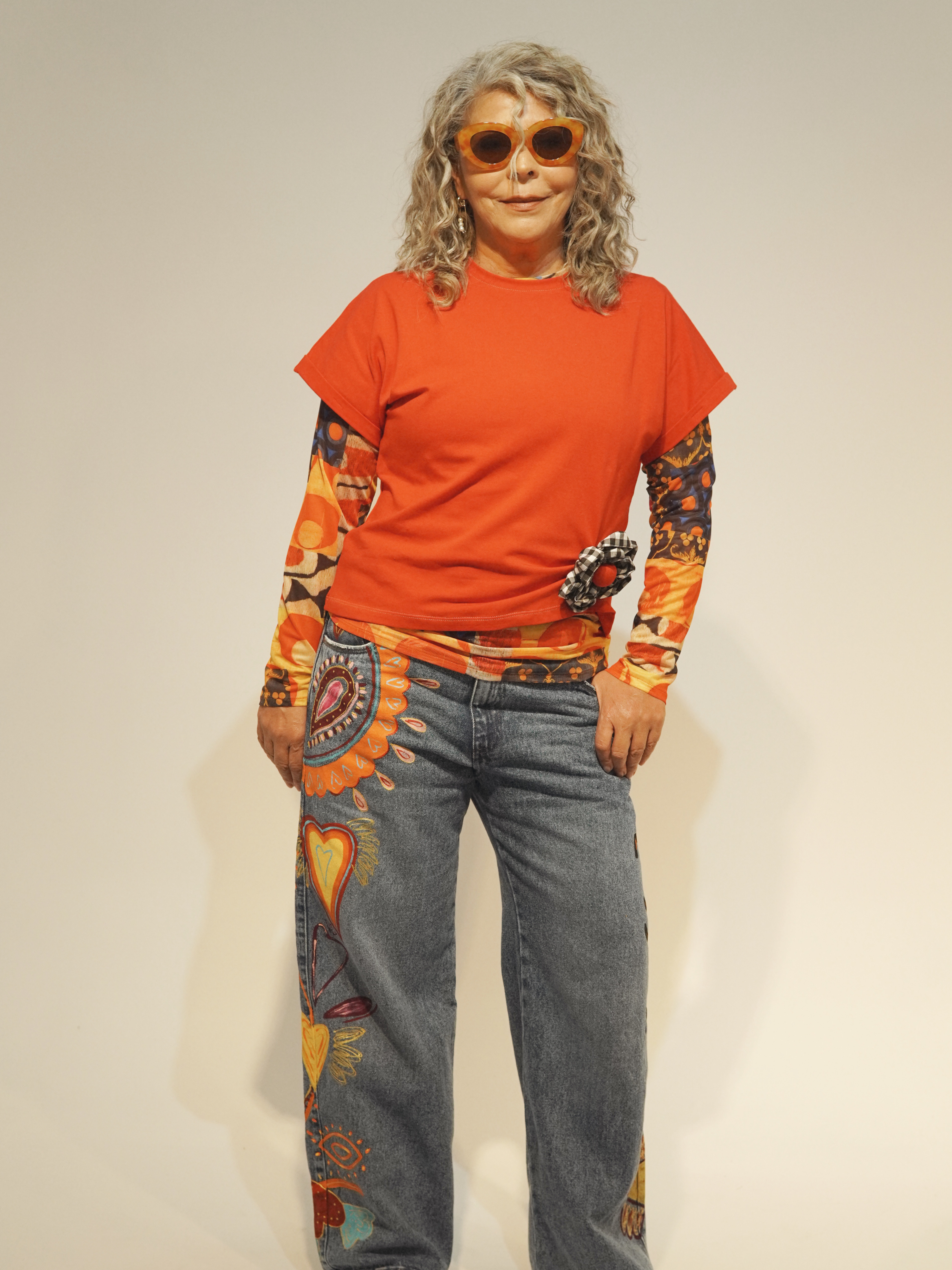 Jeans Coralma Pintado a mano