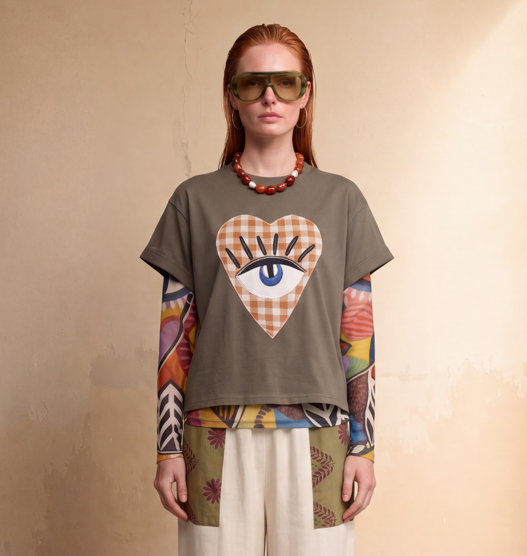 Blusa manga larga Mesh