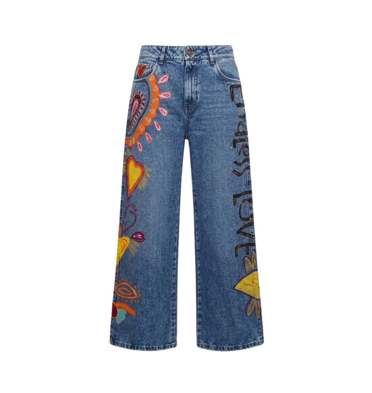 Jeans Coralma Pintado a mano