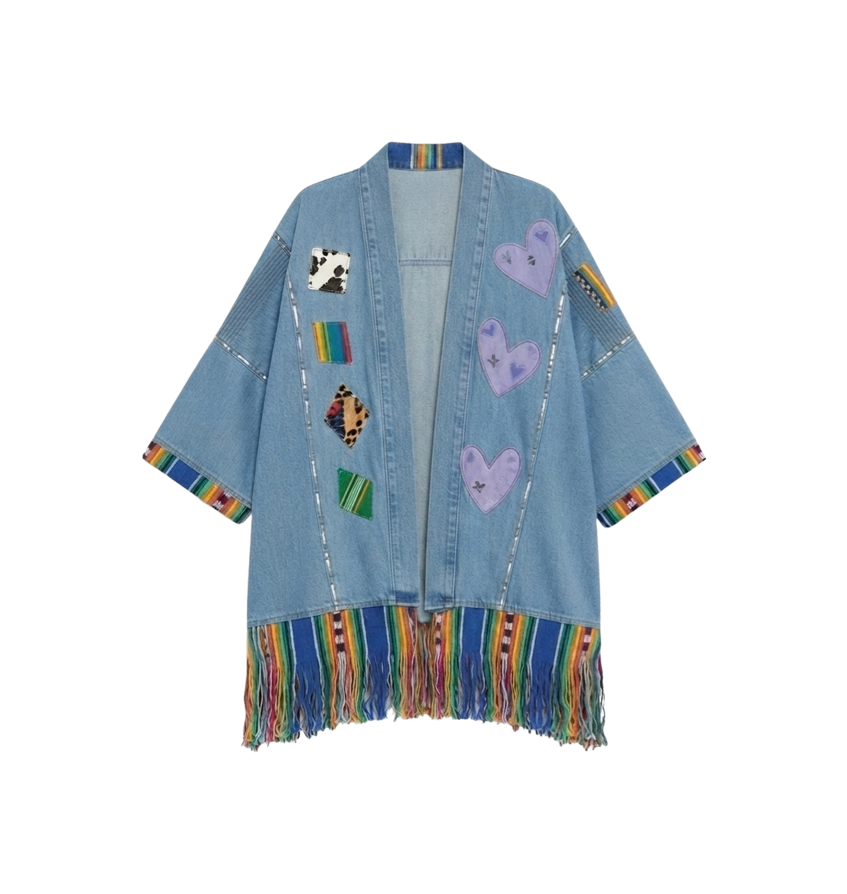 Kimono Bordado en denim