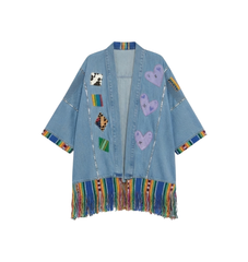 Kimono Bordado en denim