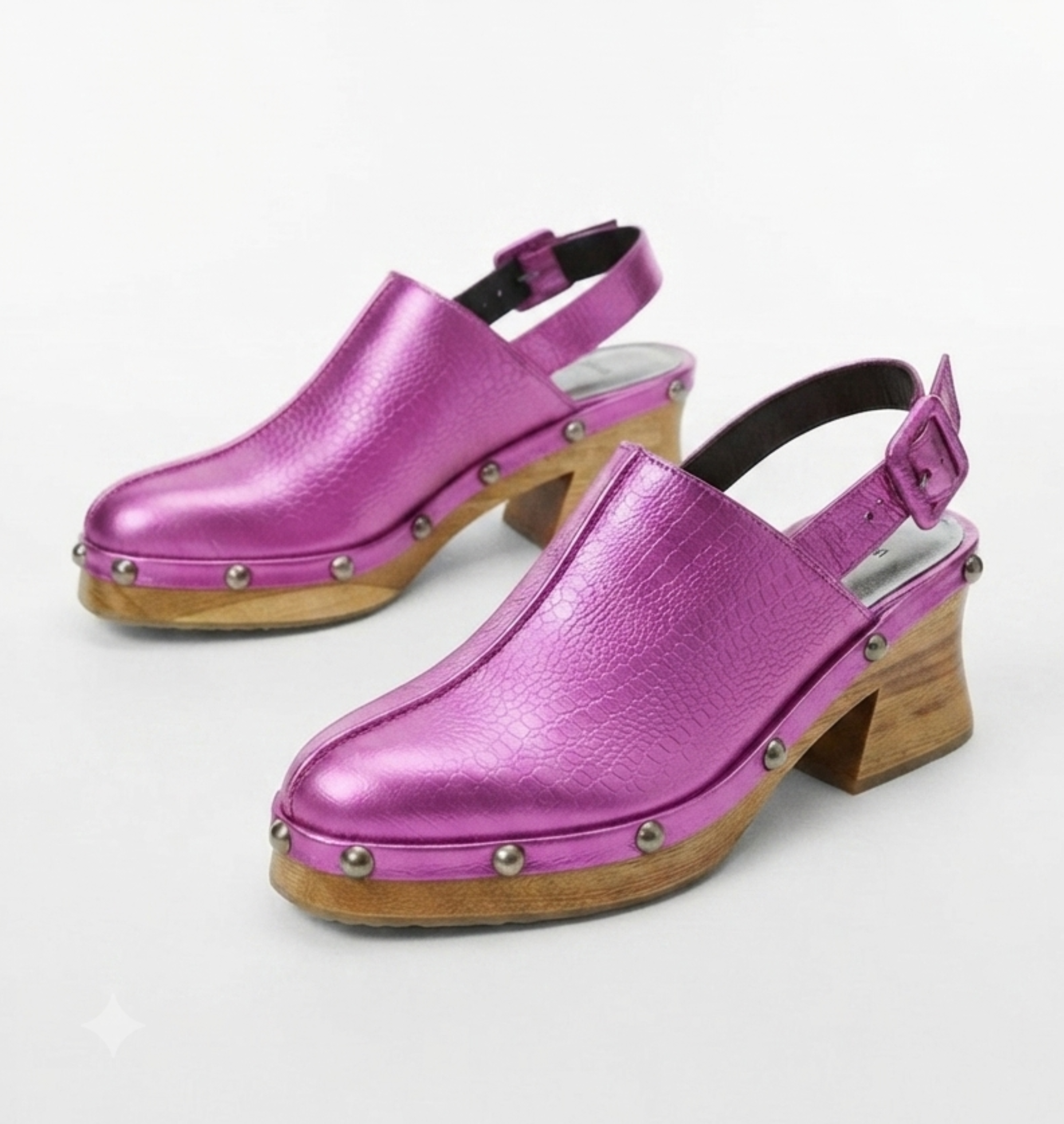 Zuecos en Cuero