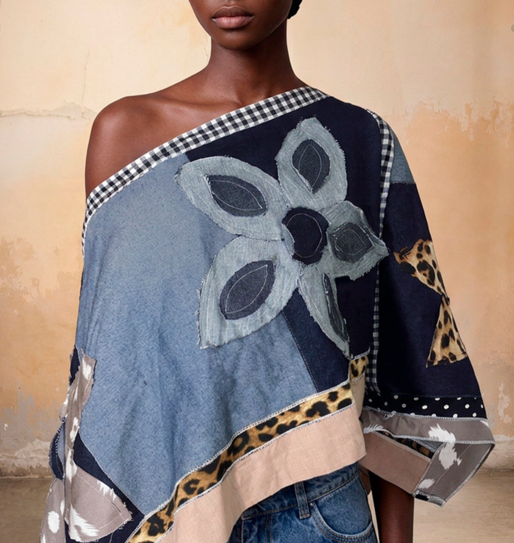 Poncho en Denim