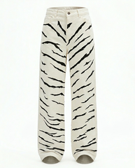 Jean pintado white zebra