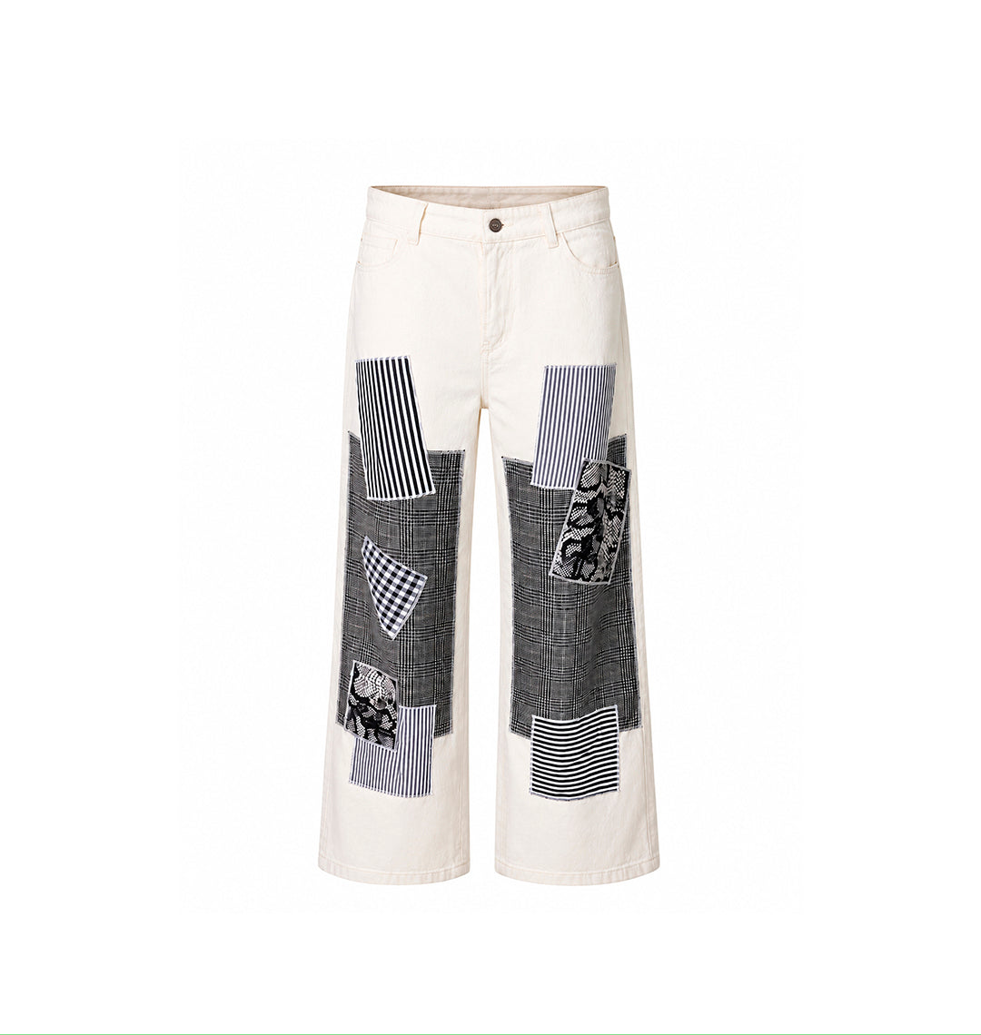 Jean patchwork box