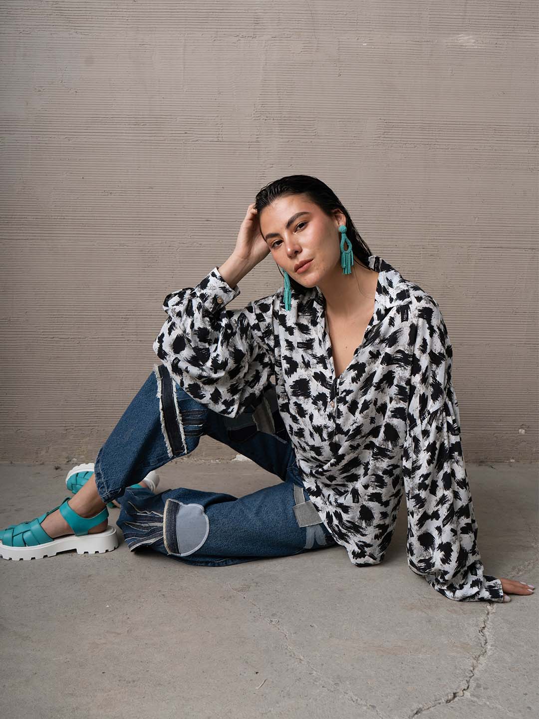 Bluson Bianca Estampado