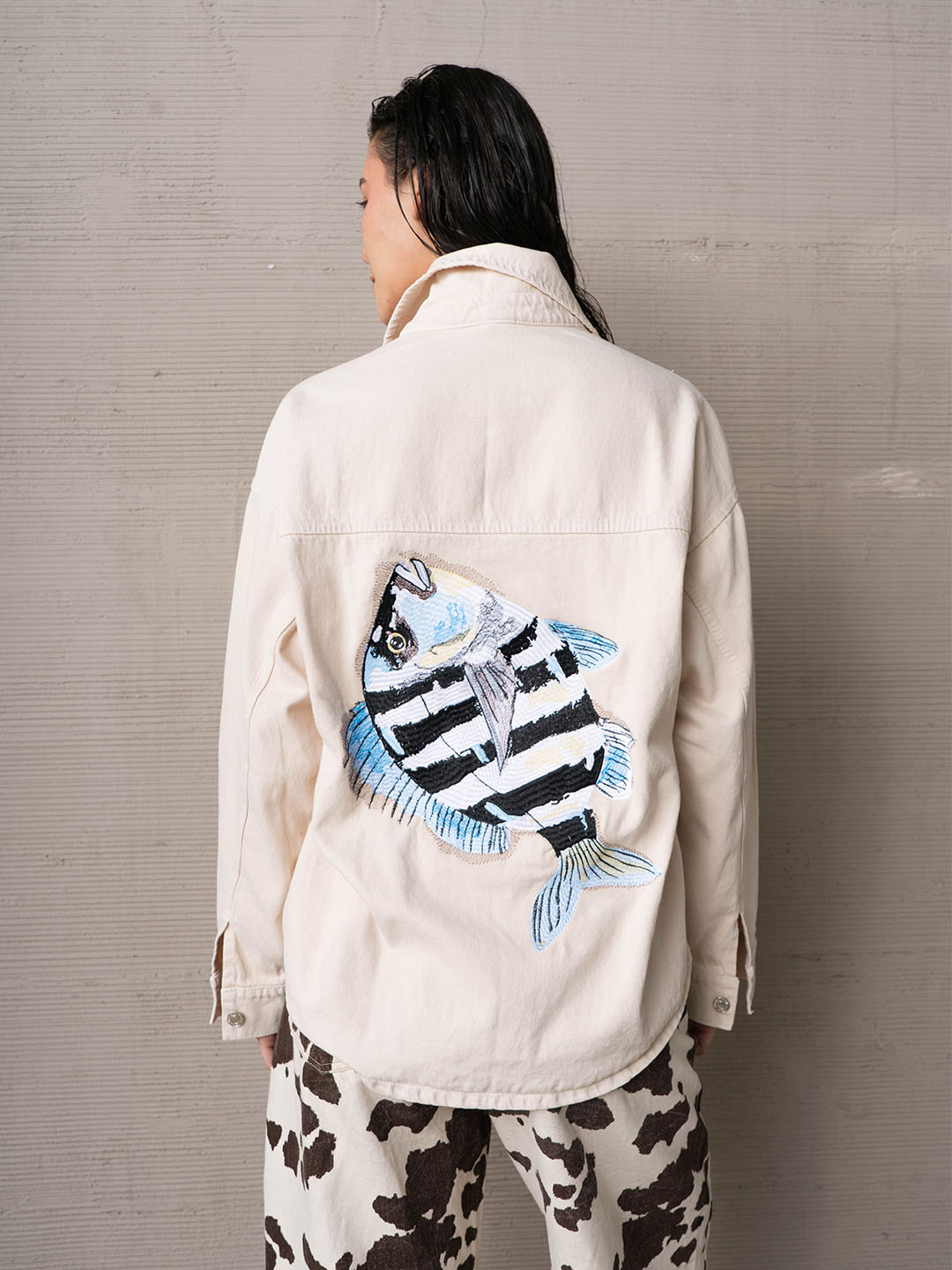 Chaqueta pez azul