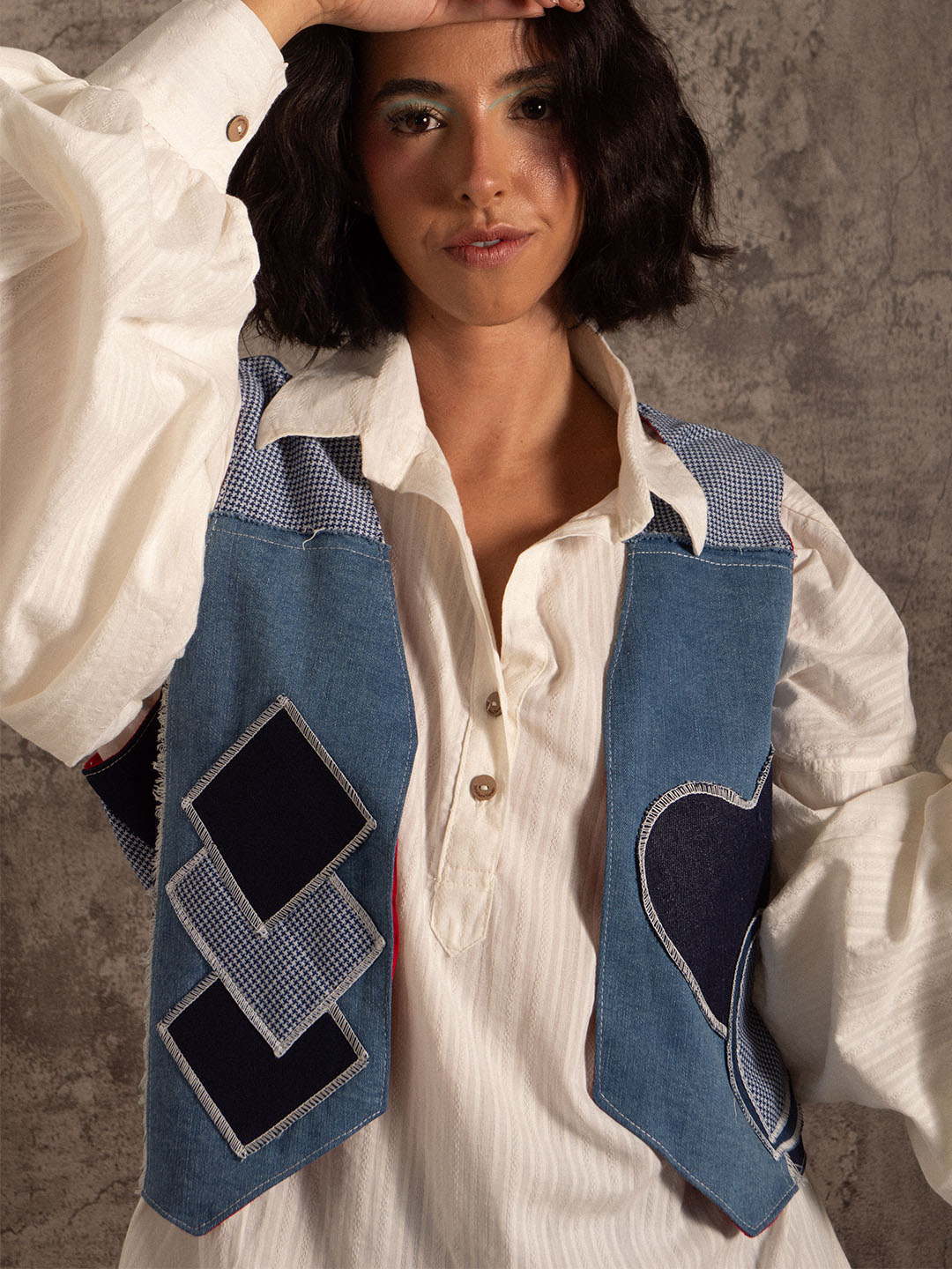 Chaleco patchwork