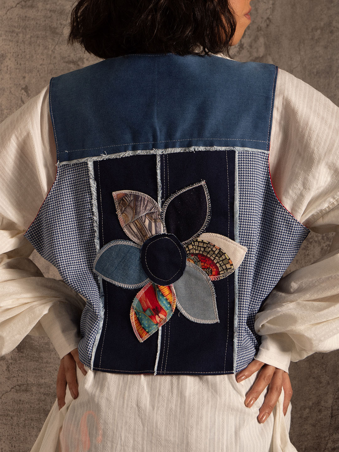 Chaleco patchwork
