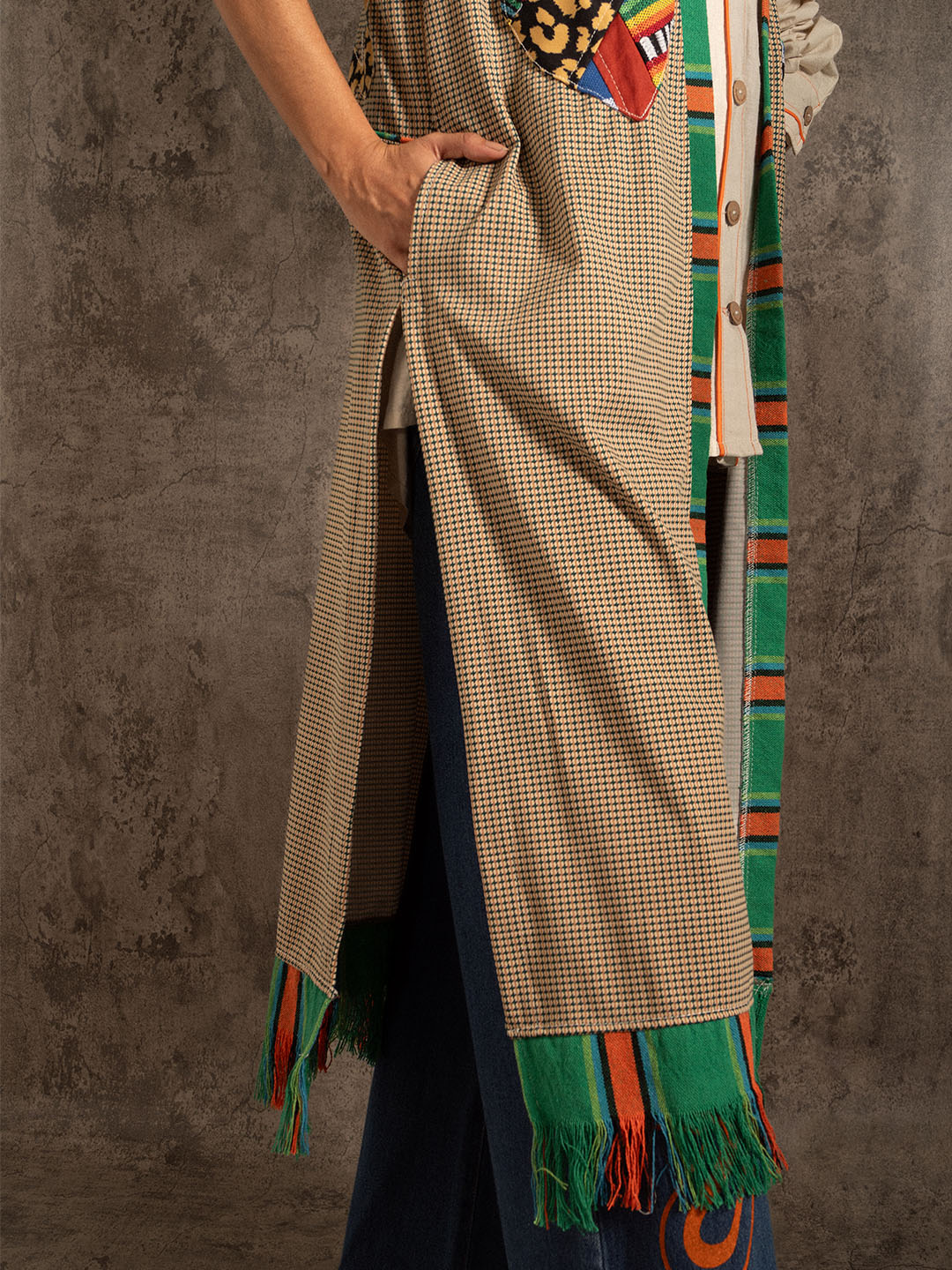 Kimono sin mangas Patchwork