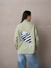 Chaqueta pez azul