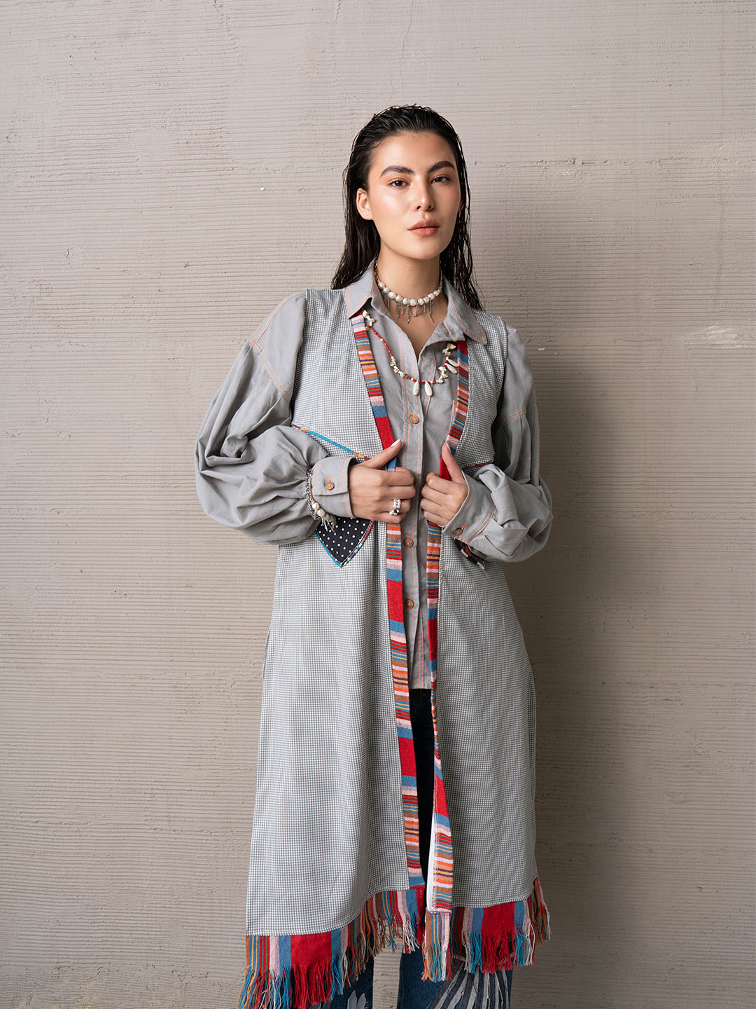 Kimono sin mangas Patchwork