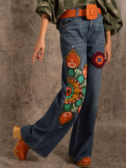 jean pintado + crochet