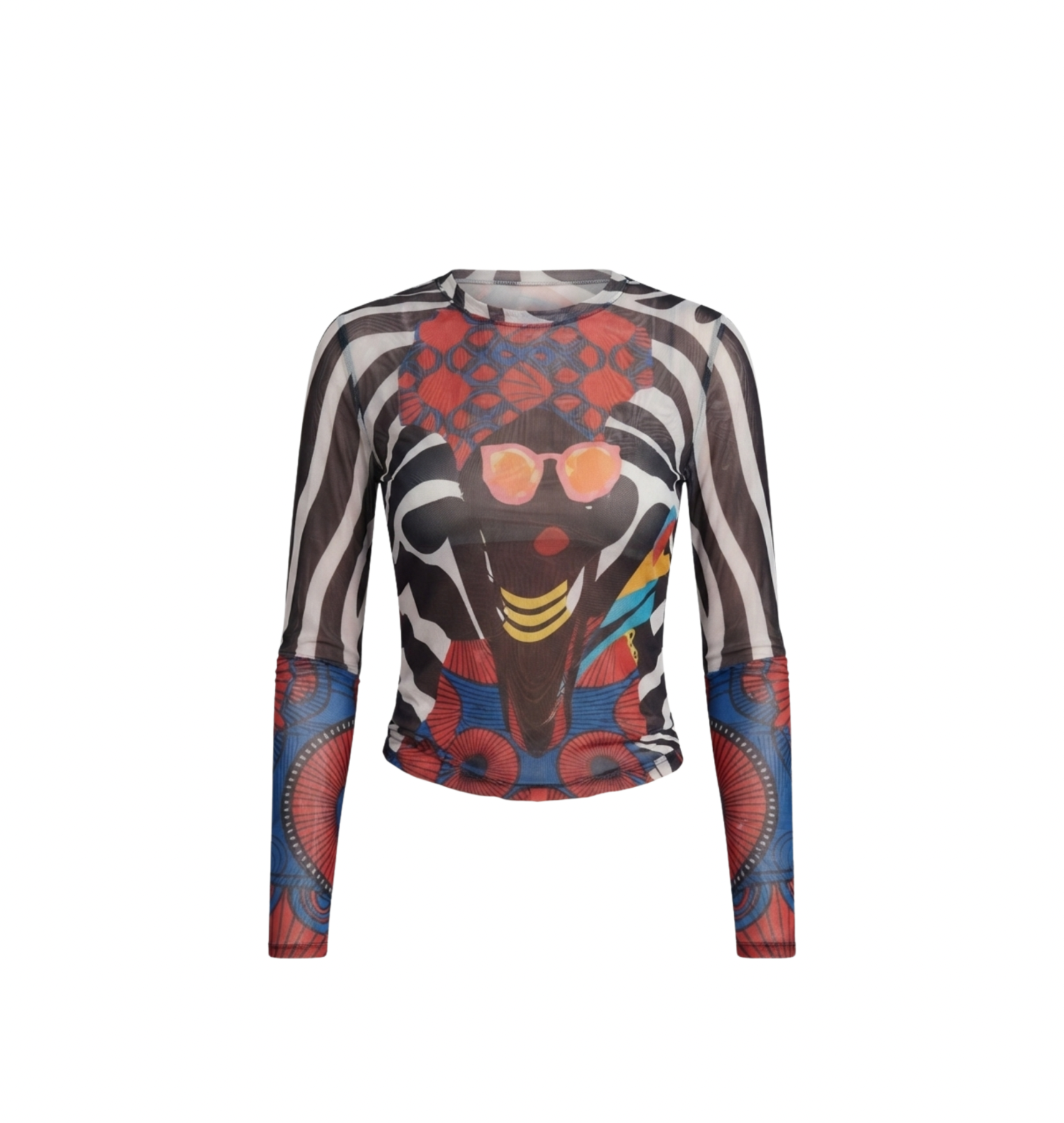 Blusa manga larga Mesh
